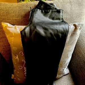 Leather BeBe pants length w/option